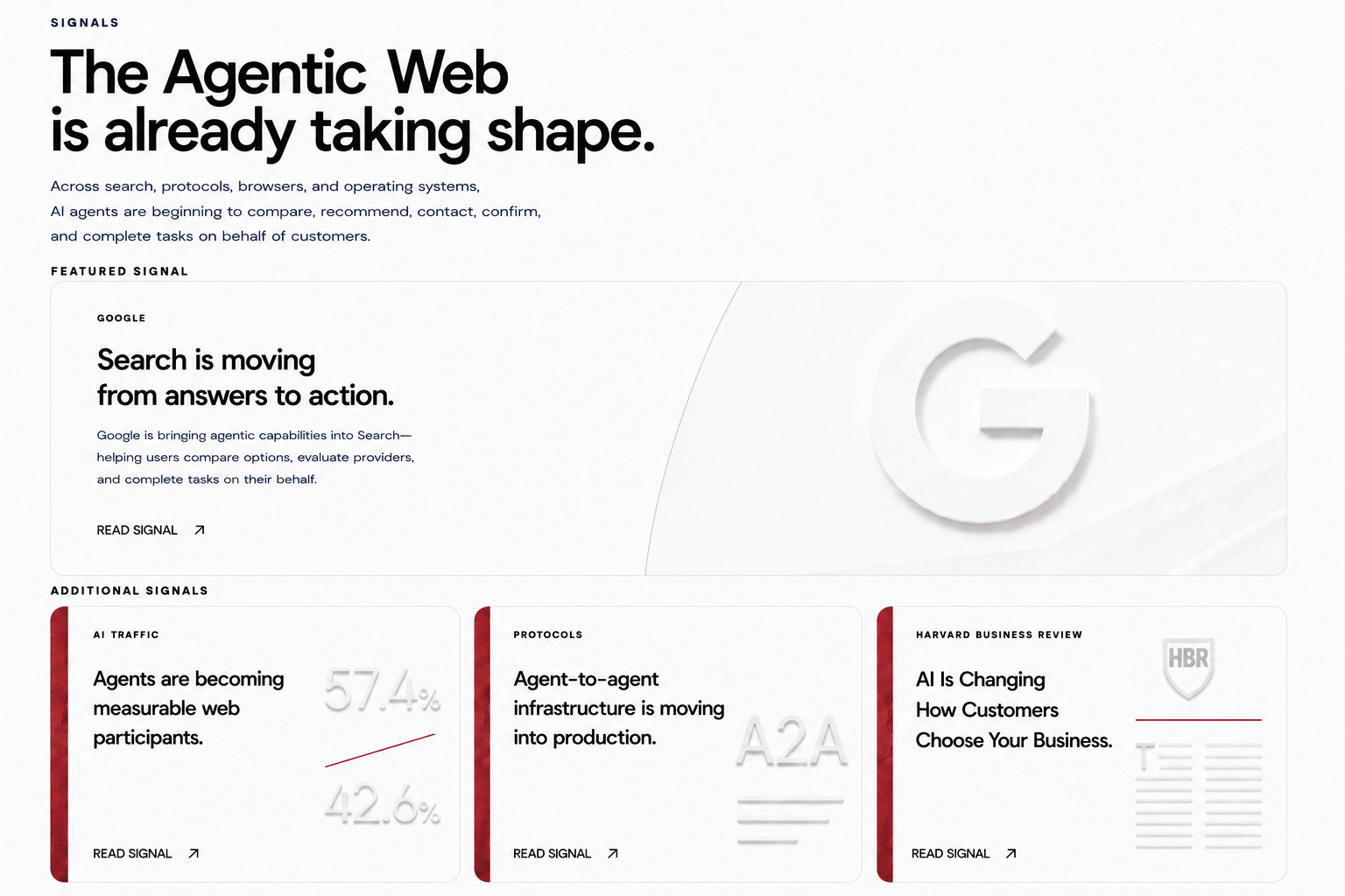 The Agentic Web is already taking shape